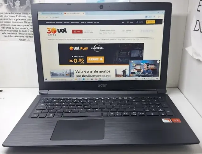 Notebook ACER estilo gamer, 256gb ssd, 8gb ram ddr4, placa de video 2gb, modelo top demais
