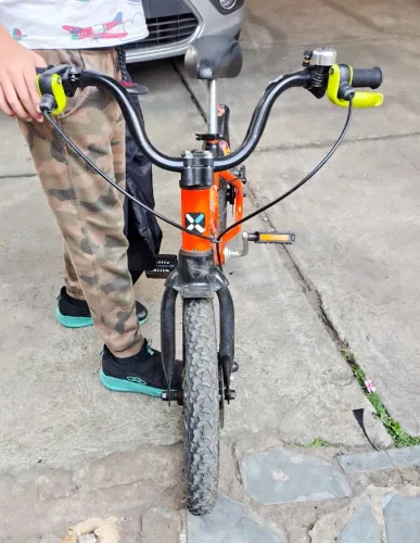 Bicicleta Infantil de Ciclismo Aro 16 500 Btwin Laranja