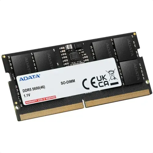 1x8GB Memória RAM Notebook DDR5 5600MHz ADATA SODIMM
