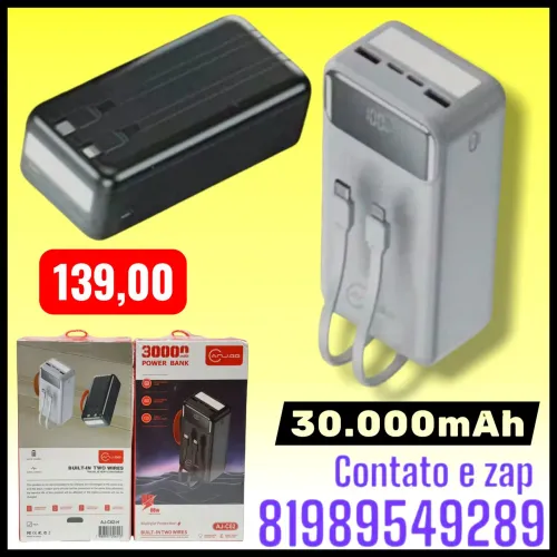 Carregador portátil Por 30.000mAh 