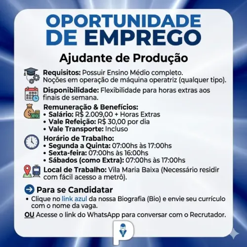 Ajudante de Produção 
