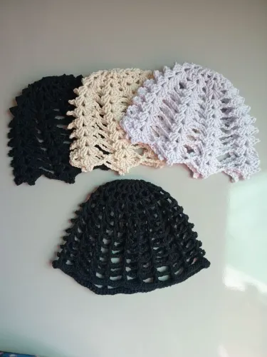 Headpiece. Touqinha . Casquete em crochê
