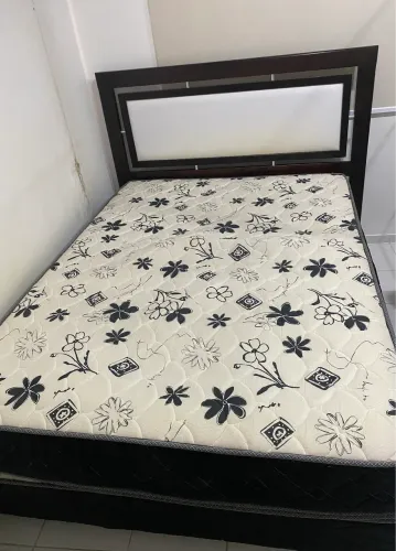 Cama casal ortobom com cabeceira 