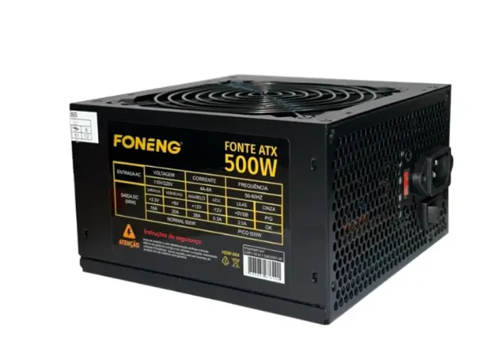 Fonte De Alimentação Computador Pc Cpu 500w 