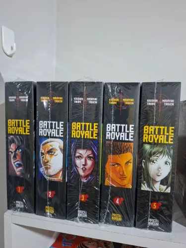 Coleção Battle Royale 1 a 5 (pipoca e nanquim)