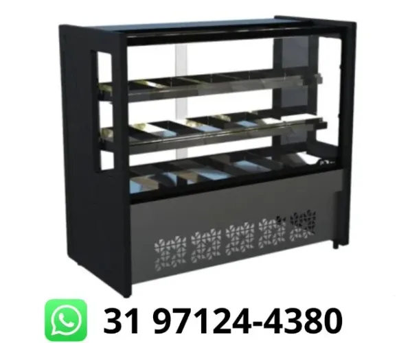 Balcão Estufa 1,25M Polar Preto