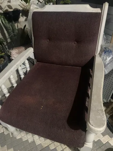 Sofa do Vovô!! Estofado novo, MADEIRA LEGITIMA RARIDADE !!