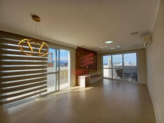 Cobertura duplex à venda 3 quartos 1 suíte elevador Edifício Baru Gonzaga Santos/SP