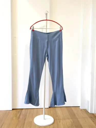 Calça Super Suite linho azul 38