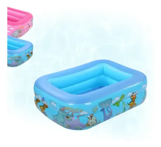 Piscina Inflavel Retangular 320 Litros Pvc 2 Camadas 120cm