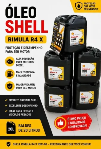 Óleo Shell Rimula R4 X 15w40 20lt