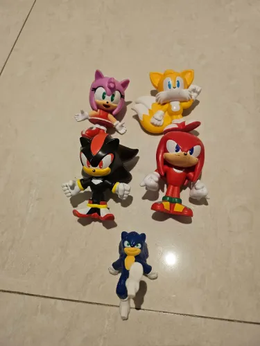 Lote Bonecos Coleção Sonic Burger King