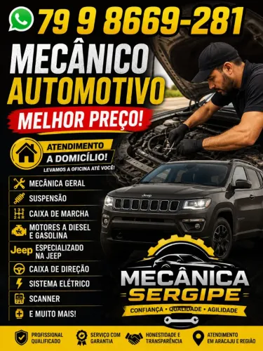 MECANICO A DOMICÍLIO E COM OFICINA