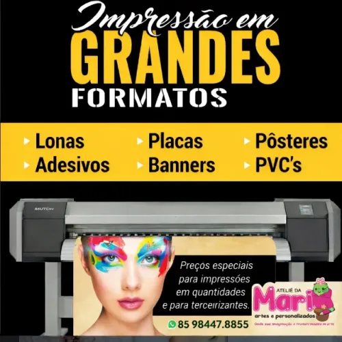 Placa em PVC, Banners Lona e ilhós