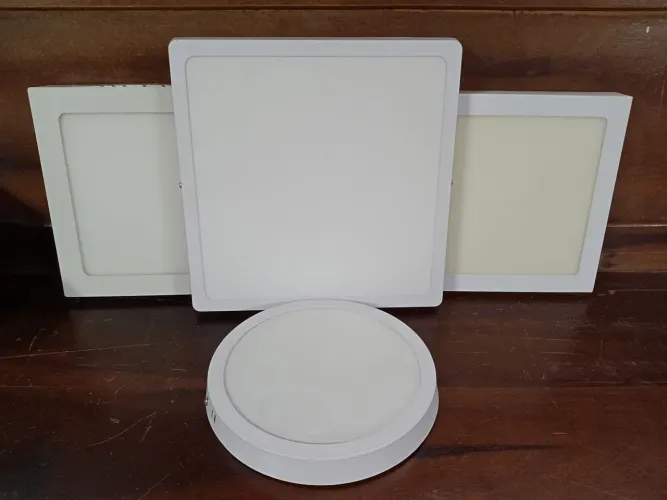 Kit com 4 Luminárias Plafon de Sobrepor 