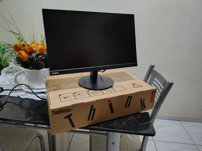 Monitor Lenovo ThinkVision S22e-19 21,5" Full HD - Completo na Caixa