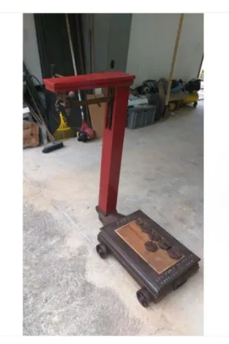Magnífica e rara Balança de fazenda. The Howe Scale Co RitilandVT N10. Antiquíssima.