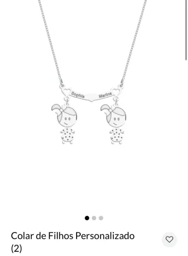 colar de prata personalizado