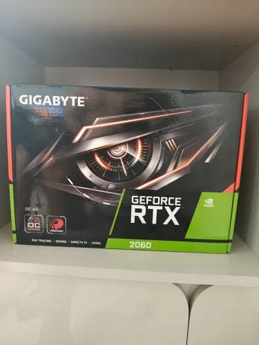 Placa de Vídeo RTX2060 Gigabyte OC 6G GDDR6 Caixa original