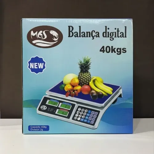 BALANÇA DIGITAL 40KG NOVA NA CAIXA RECARREGAVEL - FAÇO ENTREGA