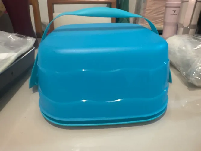 Porta Bolo Quadrado Tropical - Tupperware Original