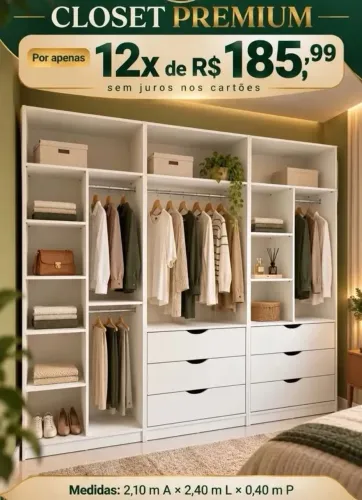 Closet em mdf