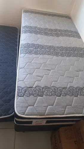 bicama Box solteiro completa - Colchão Molas Ensacadas Biflex Dream (2 anos de uso)