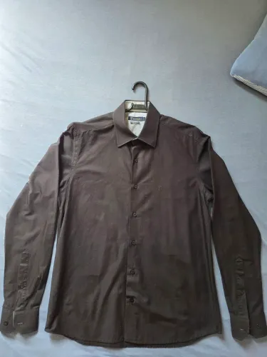 Camisa Individual Slim Fit - Preta - Em Algodão Egípcio - Tamanho 2