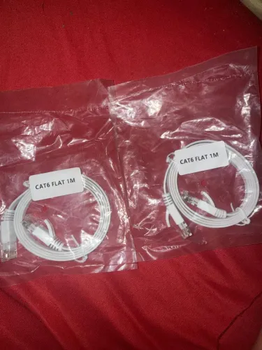 Cabo de Rede Ethernet CAT6 1 Metro RJ45 - Novo