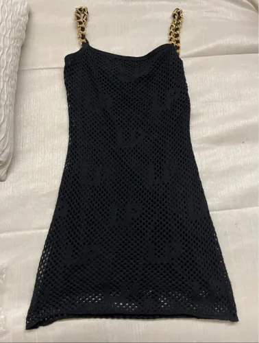 Vestido curto Lança Perfume preto P