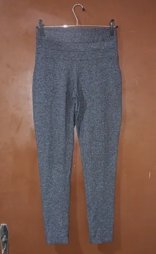 Calça Legging Fitness Feminina Cinza Academia Triplo Salto Tam G Oferta