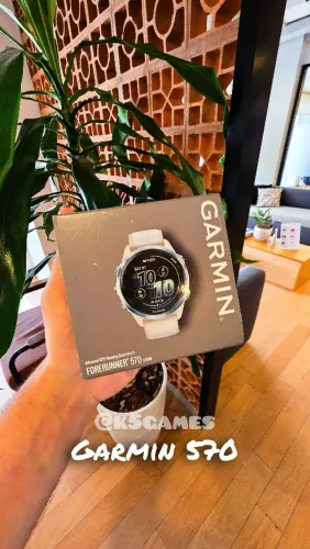 Garmin Forerunner 570 47m Branco Lacrado - ATENÇÃO ABC SP