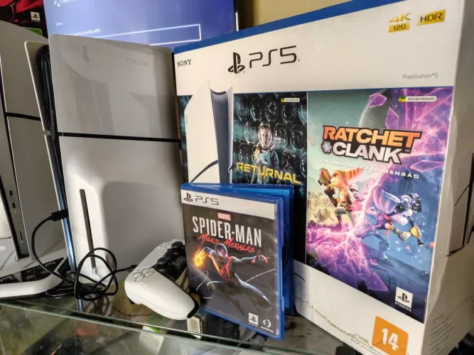 Playstation 5 com leitor de mídia física