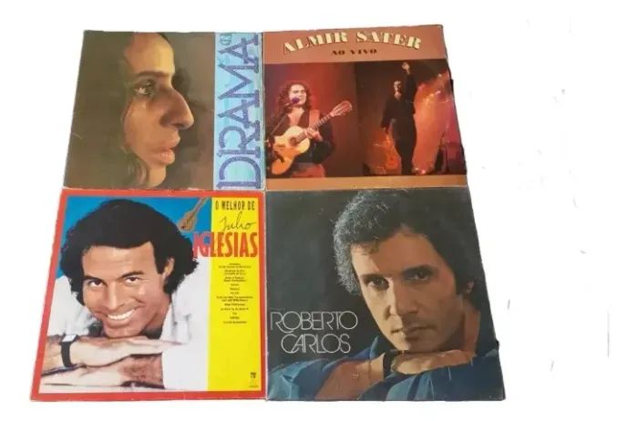 Lote Lp Vinil Maria Betania - Julio Iglesias - Almir Sater # (Usado)