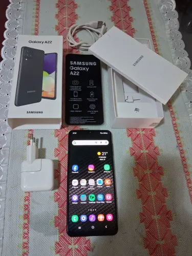 Smartphone A22 128G 4G NFC ( COMPLETO)