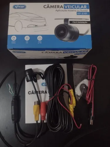 Câmera De Ré Automotiva Com Visão Noturna A Prova Dágua Full Hd Fácil Instalação