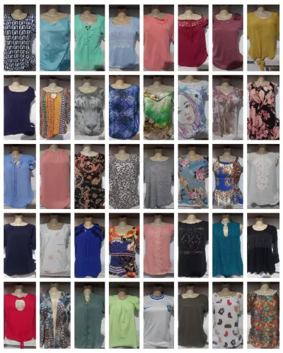 Peças de blusas femininas 