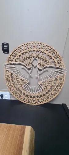Mandala decorativa mdf 60cm