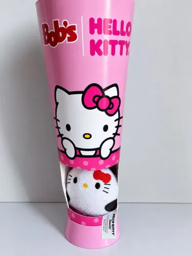 copo surpresa pelúcia da boneca hello kitty bob's