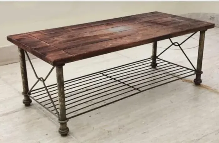 Mesa de centro rustica