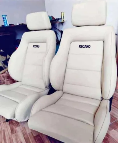 JOGOS DE BANCOS RECARO DE COURO SINTÉTICO