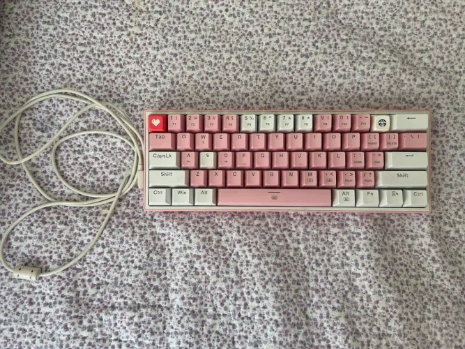 Teclado Mecânico Redragon K617 Fizz 60% RGB Rosa