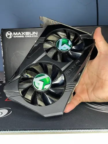 GTX 1660 SUPER 6GB MAXSUN | Testada | Pasta Térmica Nova | 100% Funcional