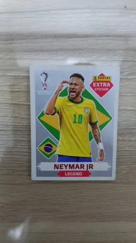 FIGURINHA LEGEND EXTRA COPA DO MUNDO 2022 NEYMAR PRATA