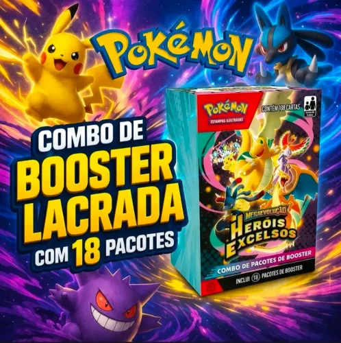 Pokémon Combo De Pacotes Megaevolução 2.5 Heróis Excelsos Pt