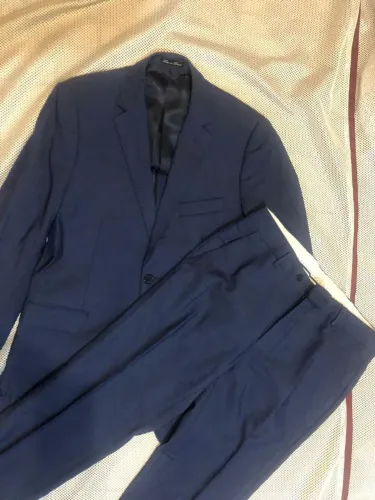 Terno brooksfield (broksgold) azul lindo 48 slim top 