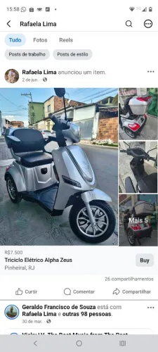 Vendo triciclo elétrico 