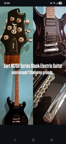 Cort M200 Series Black Electric Guitar