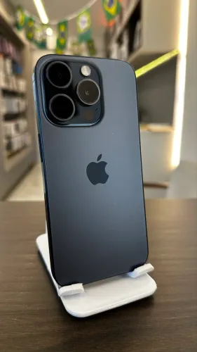 iPhone 15 Pro 128gb Azul Seminovo / Loja Física 