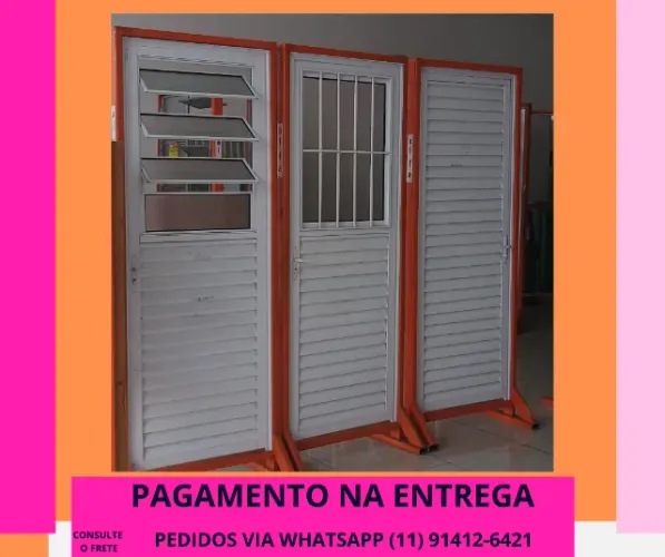 porta palheta no aluminio branco 2.10x70 L25 - frete a combianr